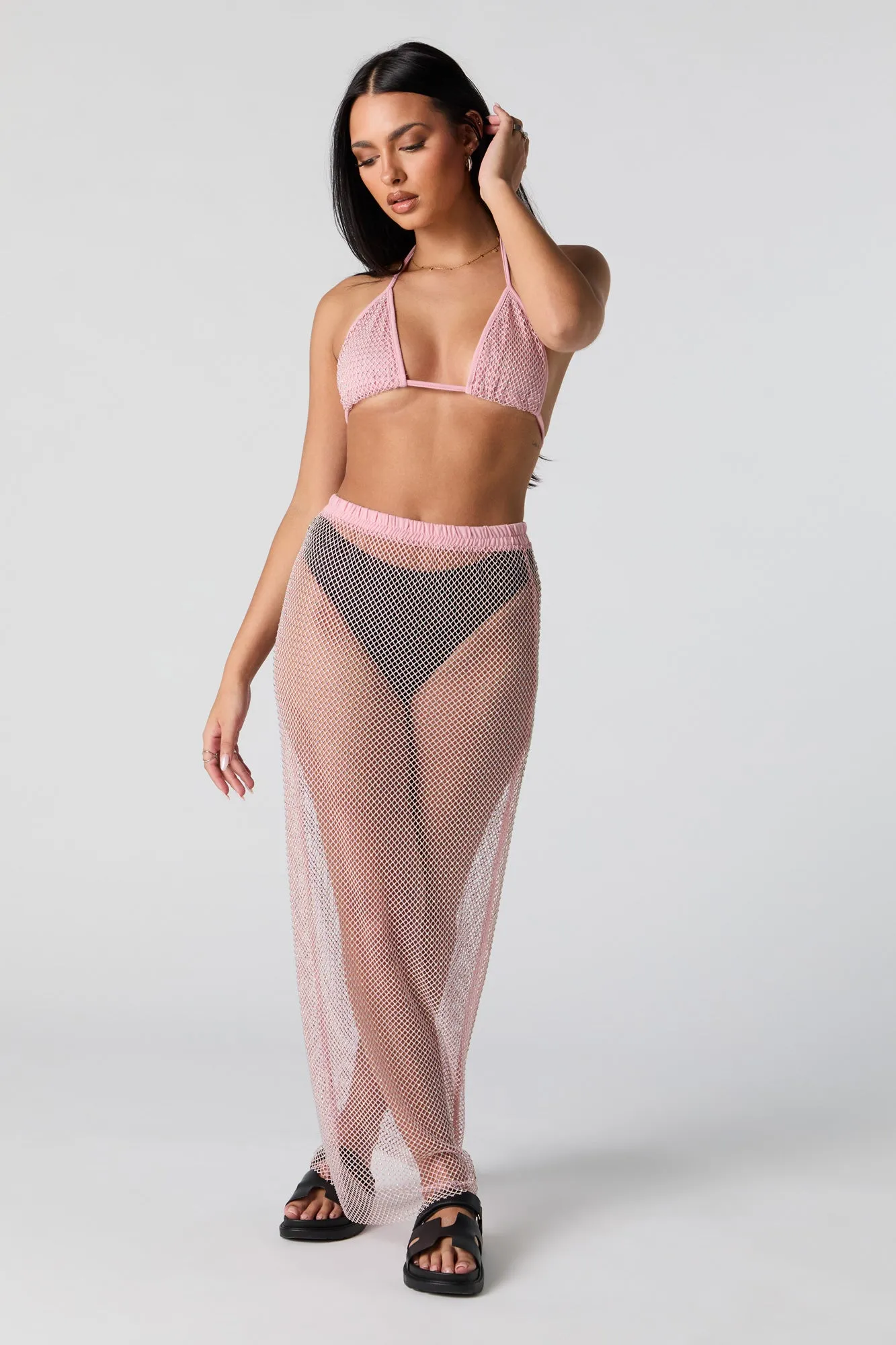 Rhinestone Triangle Bikini Top sold by Charlotte Russe product image thumbnail 3