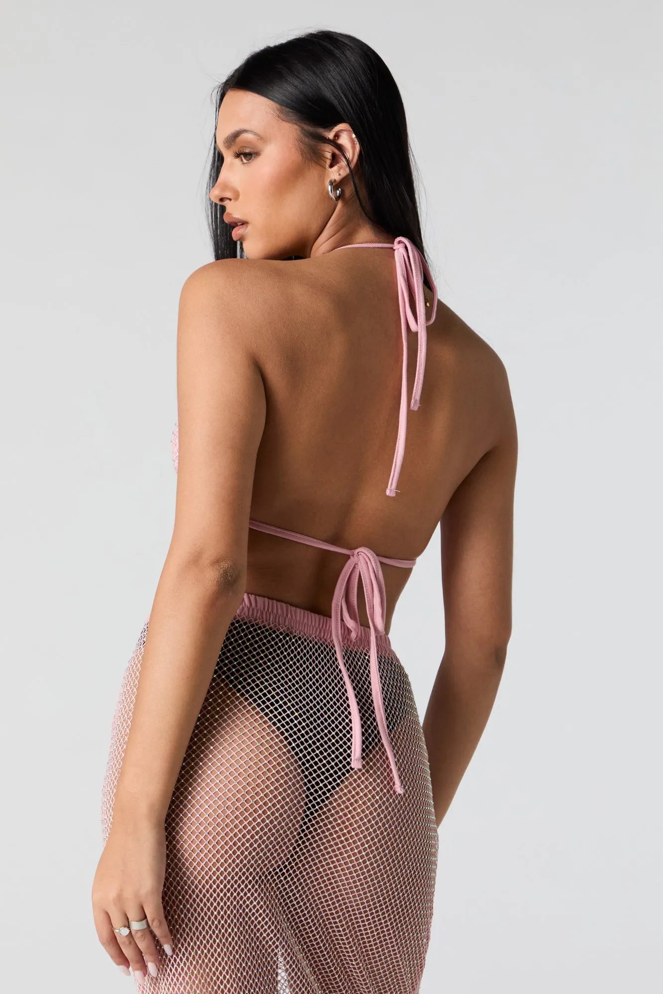 Rhinestone Triangle Bikini Top sold by Charlotte Russe product image thumbnail 2