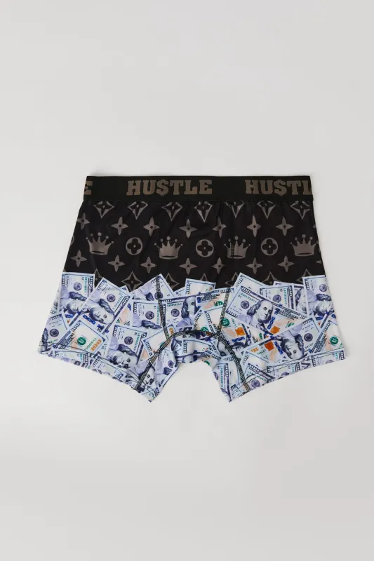 Hustle Printed Boxer Brief sold by Charlotte Russe
