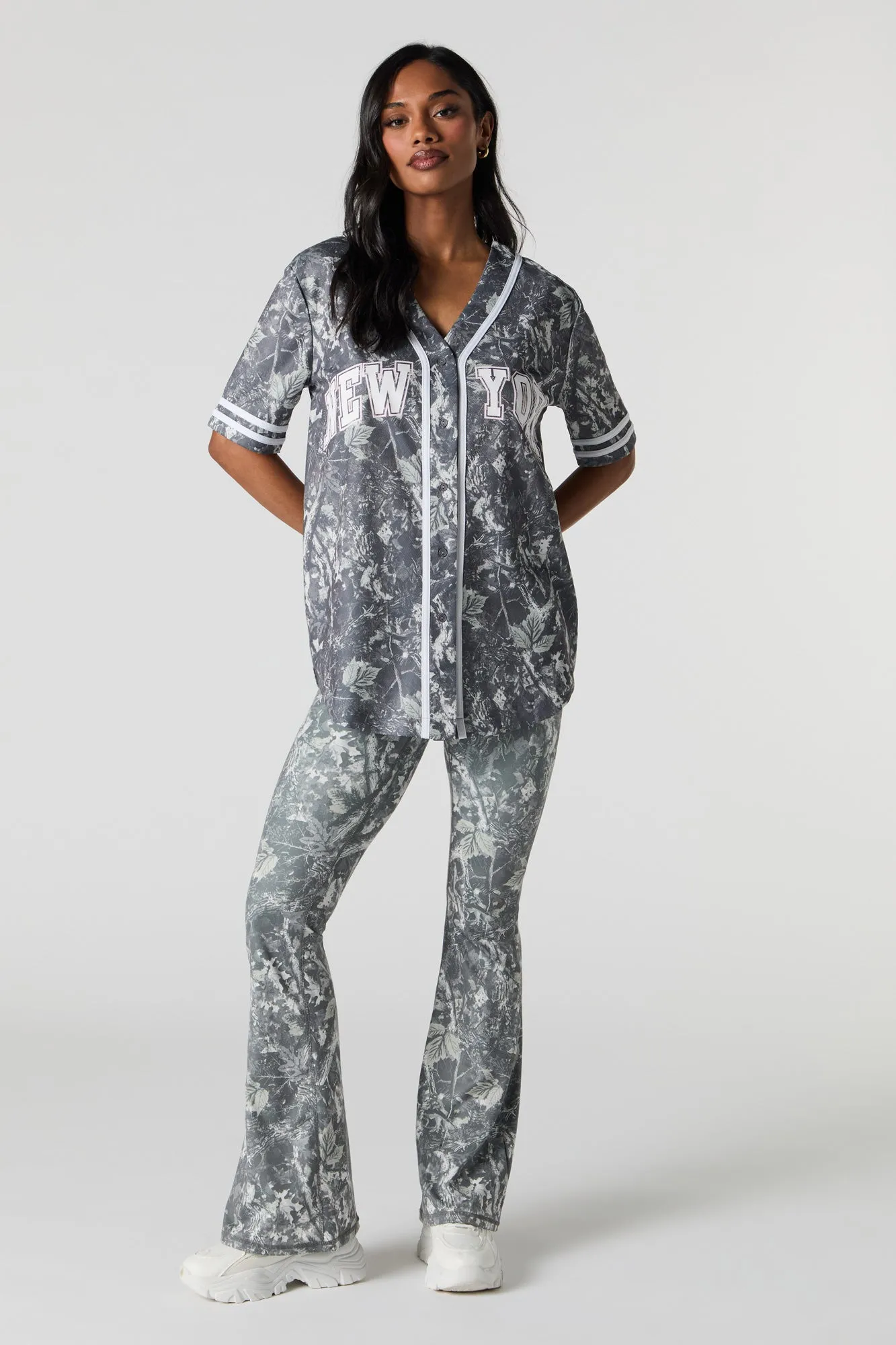 City Graphic Mesh Baseball Jersey sold by Charlotte Russe product image thumbnail 3