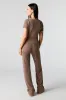 Textured Ribbed Wide Leg Pant sold by Charlotte Russe