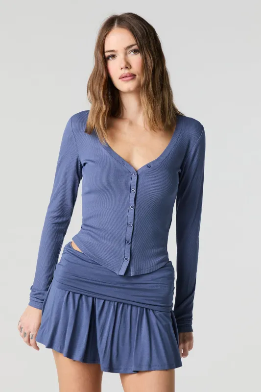 Jersey Foldover Waist Mini Skort sold by Charlotte Russe