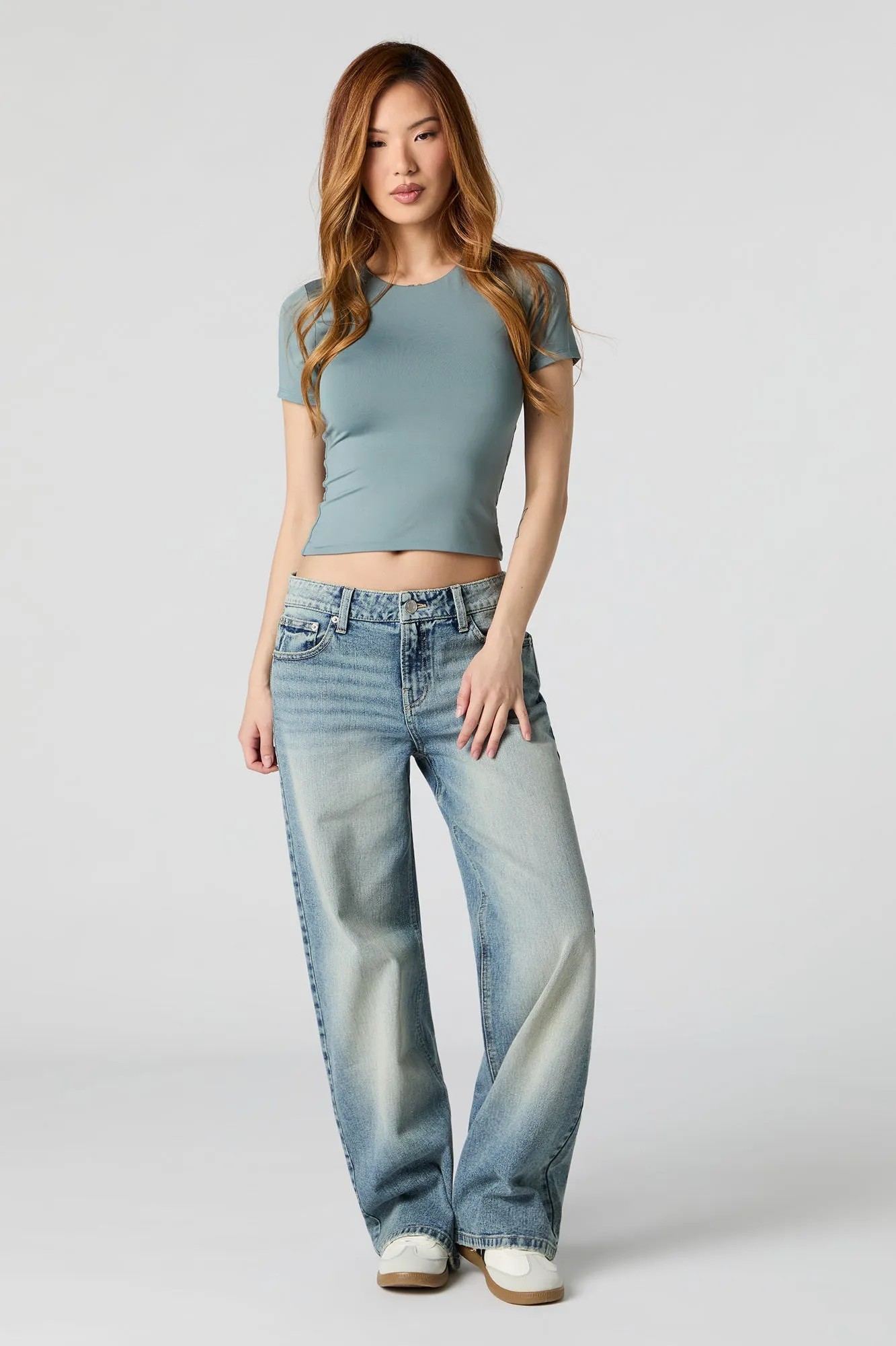 Contour Round Neck T-Shirt sold by Charlotte Russe product image thumbnail 3