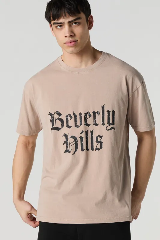Beverly Hills Graphic Relaxed T-Shirt sold by Charlotte Russe