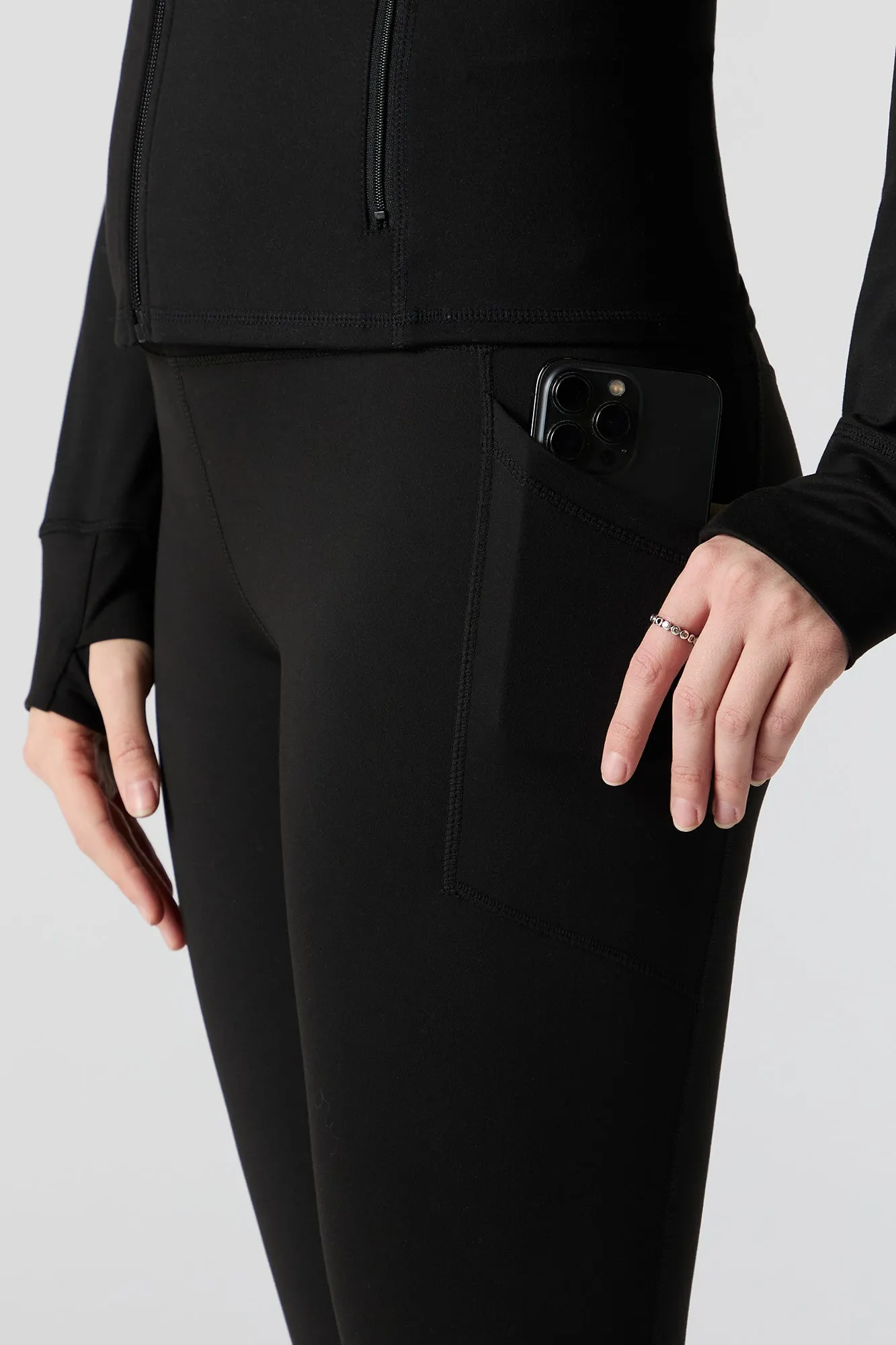 Active Side Pocket Legging sold by Charlotte Russe product image thumbnail 4