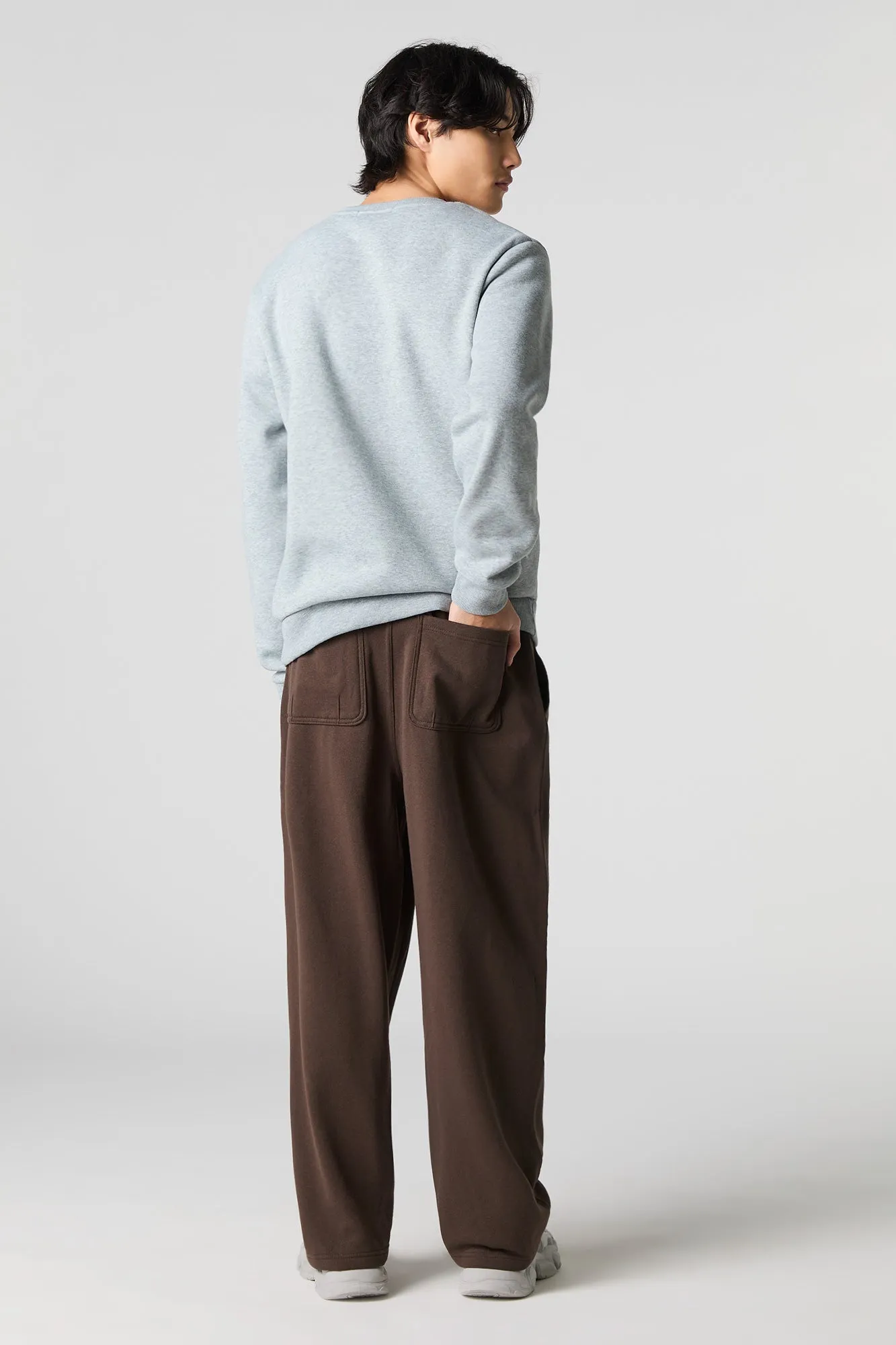 Fleece Skater Fit Sweatpant sold by Charlotte Russe product image thumbnail 3