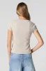 Graphic Ribbed T-Shirt sold by Charlotte Russe