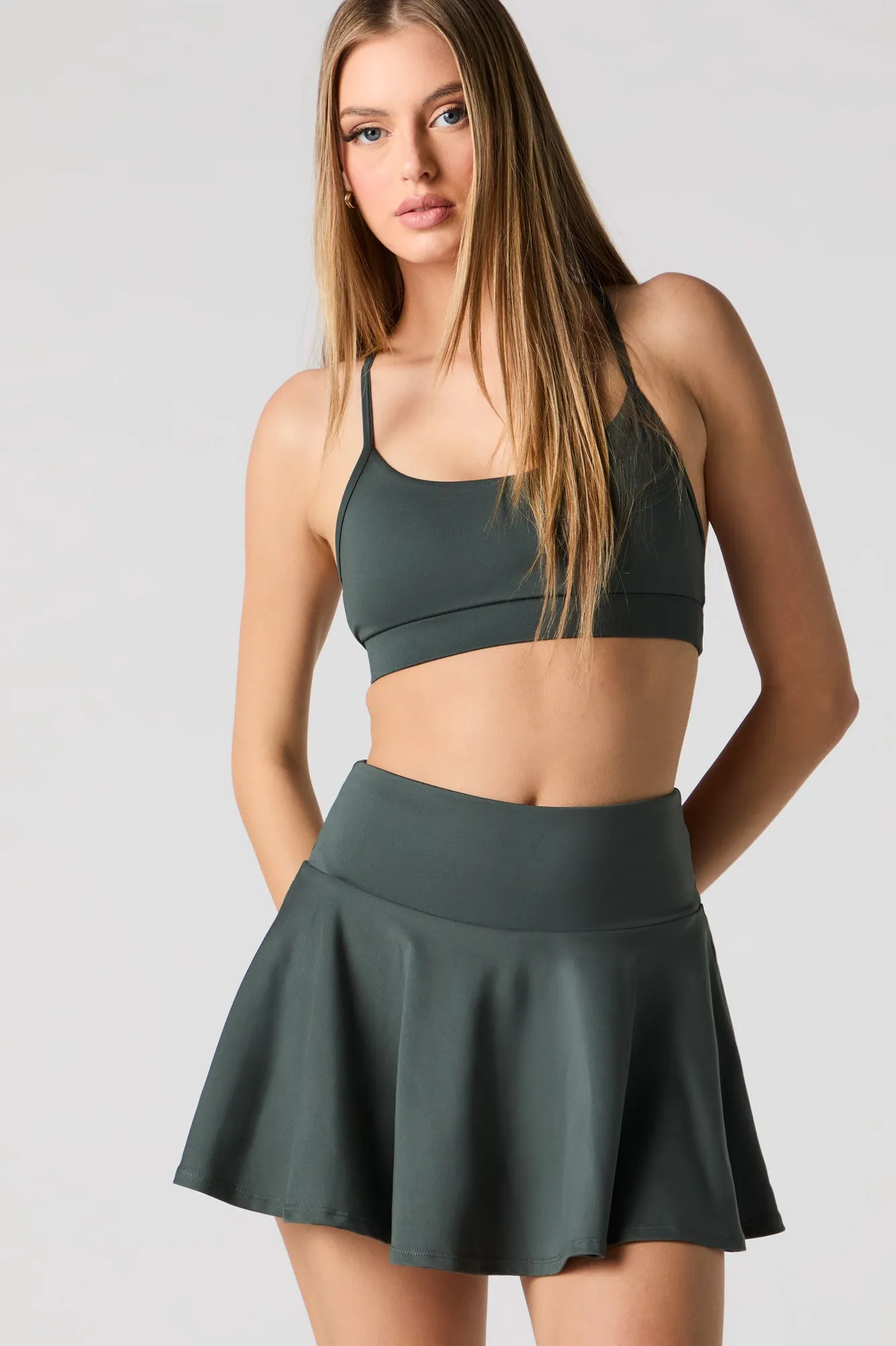 Active Flowy Mini Skort sold by Charlotte Russe
