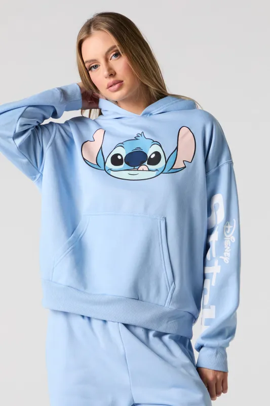 Stitch Graphic Fleece Hoodie sold by Charlotte Russe