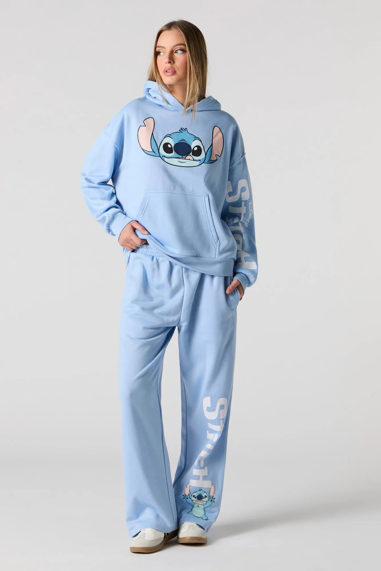 Stitch Graphic Fleece Hoodie sold by Charlotte Russe product image thumbnail 3