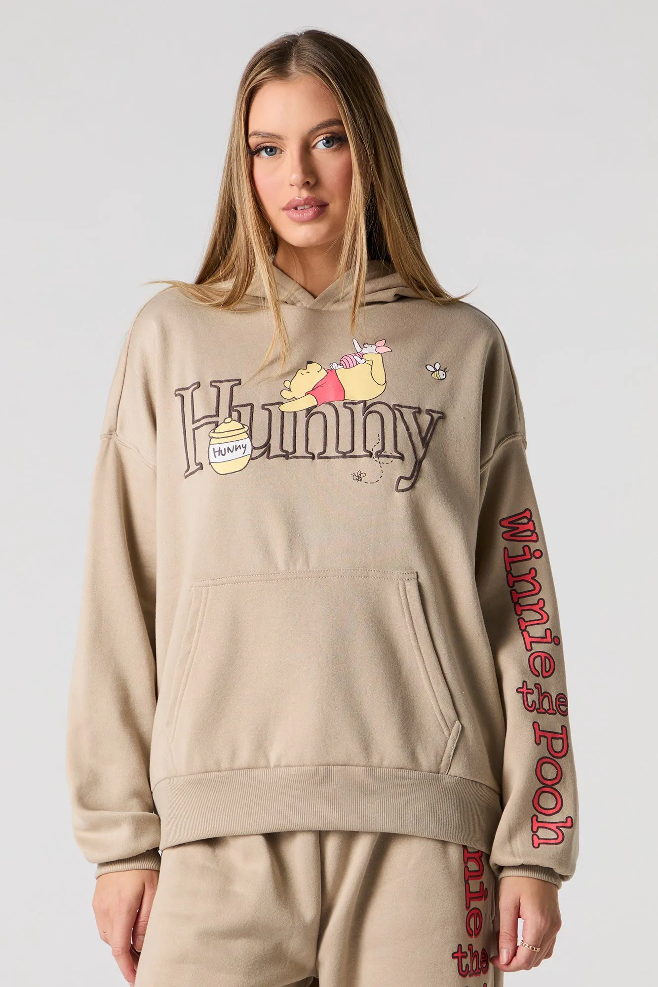 Winnie the Pooh Embroidered Fleece Hoodie sold by Charlotte Russe