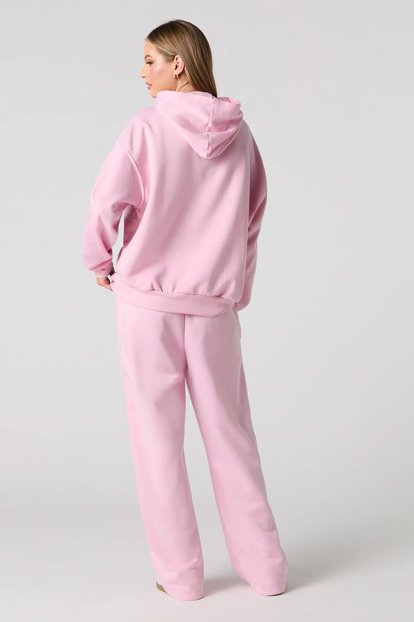 Stitch & Angel Graphic Fleece Flare Sweatpant sold by Charlotte Russe product image thumbnail 3