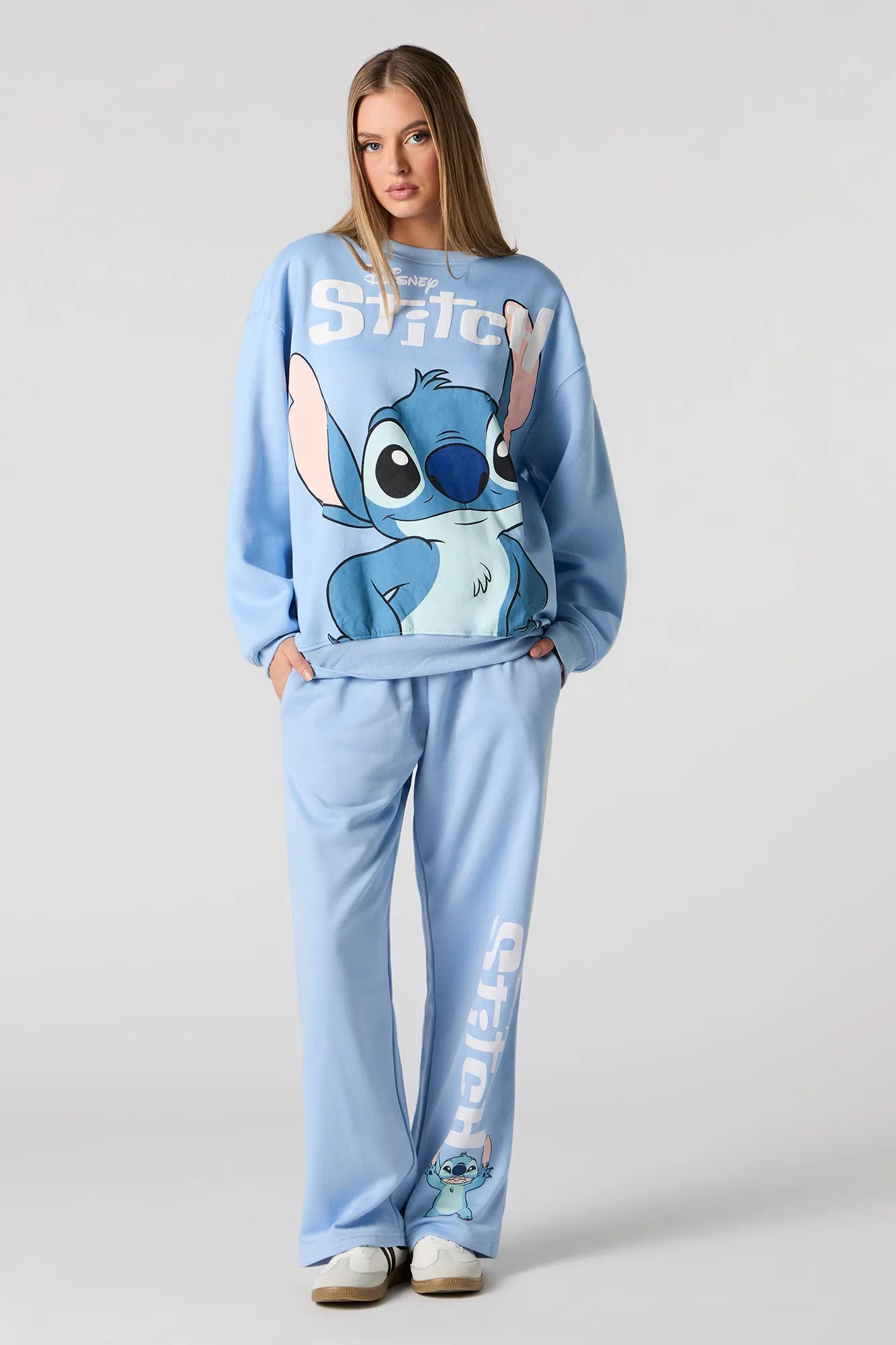 Stitch Graphic Fleece Sweatshirt sold by Charlotte Russe product image thumbnail 3