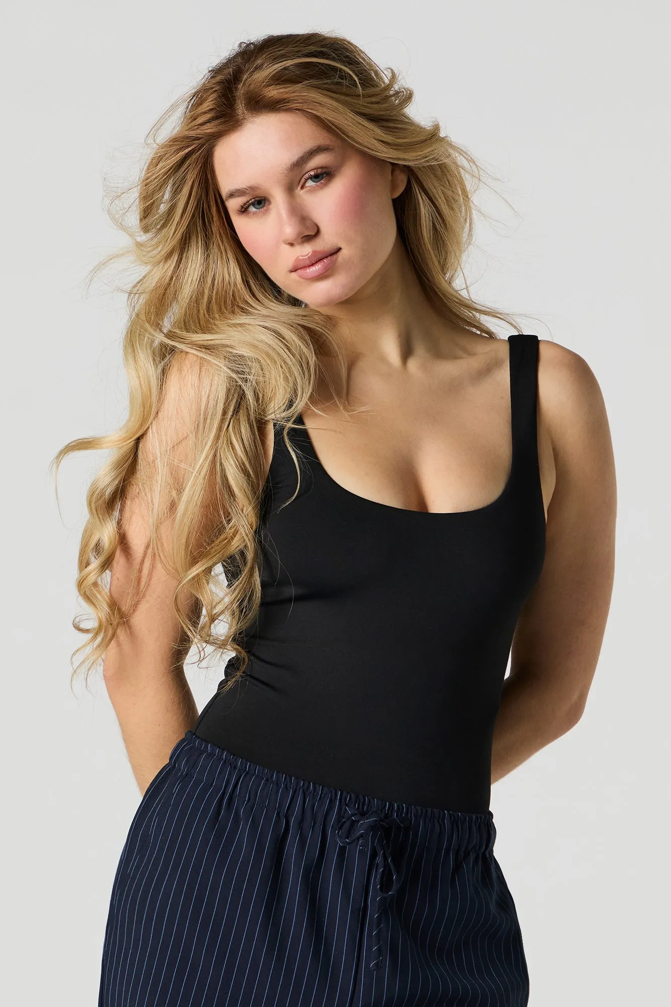 Contour Low Back Scoop Neck Bodysuit sold by Charlotte Russe product image thumbnail 5