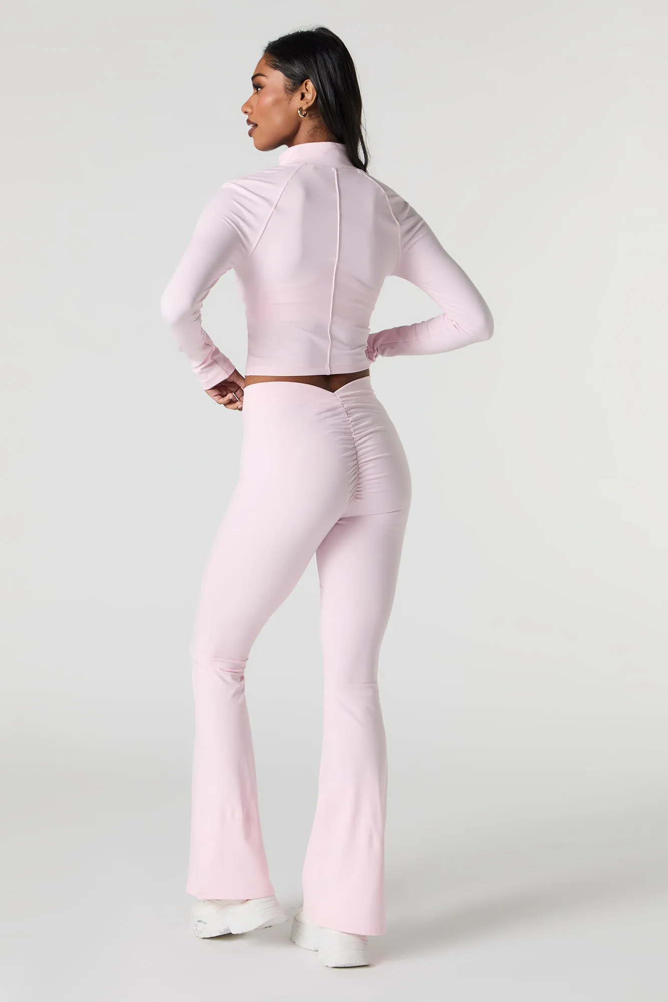 Active Ruched Back Flare Pant sold by Charlotte Russe product image thumbnail 3