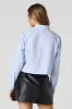 Cropped Long Sleeve Button-Up Top sold by Charlotte Russe