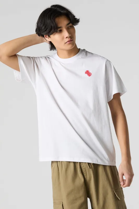 Embroidered Crewneck T-Shirt sold by Charlotte Russe