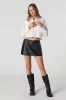 Faux Leather Belted Mini Skort sold by Charlotte Russe