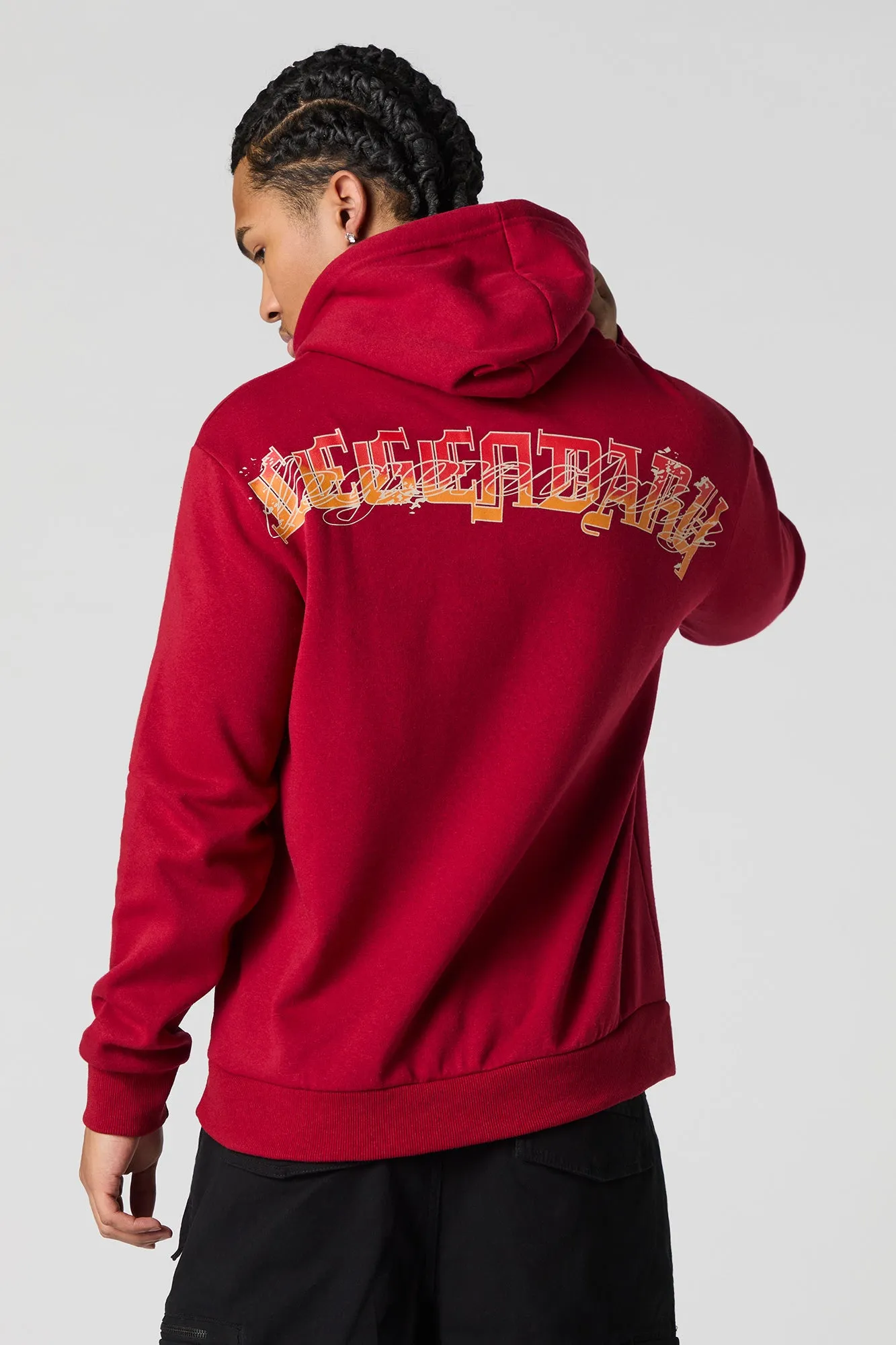 Graphic Rhinestone Fleece Hoodie sold by Charlotte Russe product image thumbnail 2