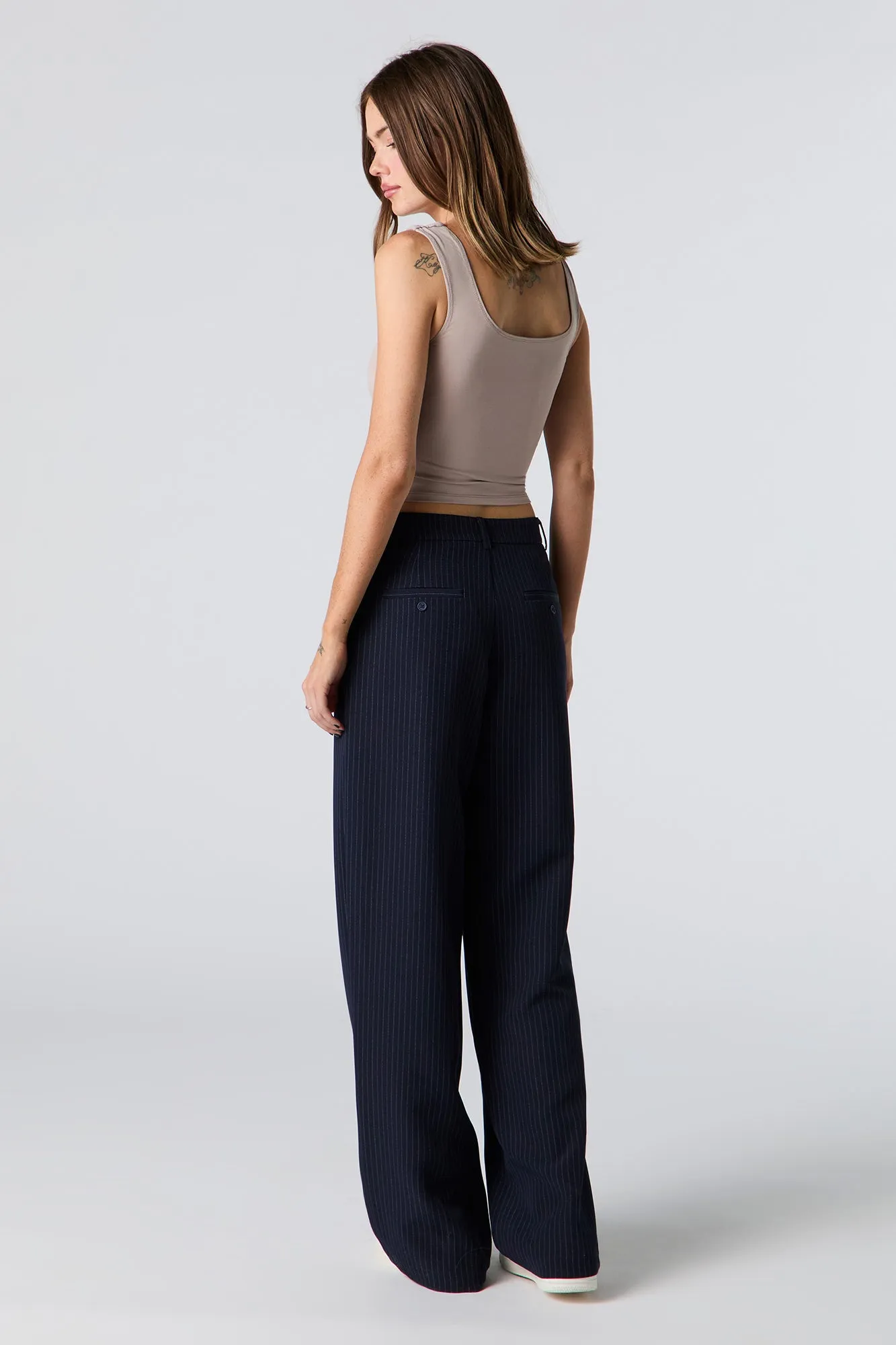 Pleated Wide Leg Dress Pant sold by Charlotte Russe product image thumbnail 3