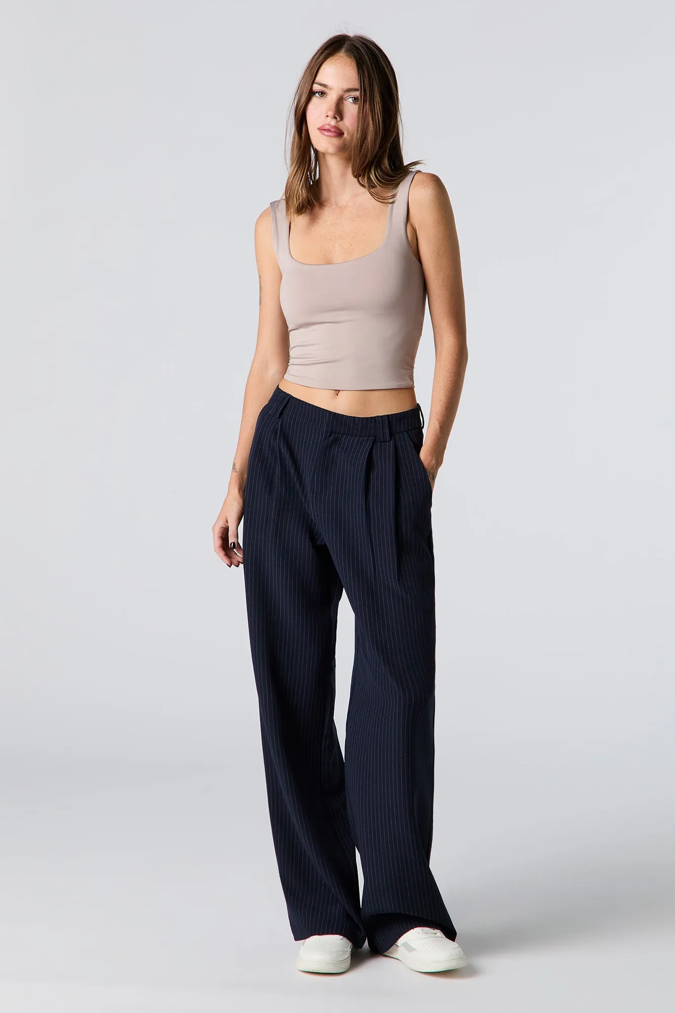 Pleated Wide Leg Dress Pant sold by Charlotte Russe