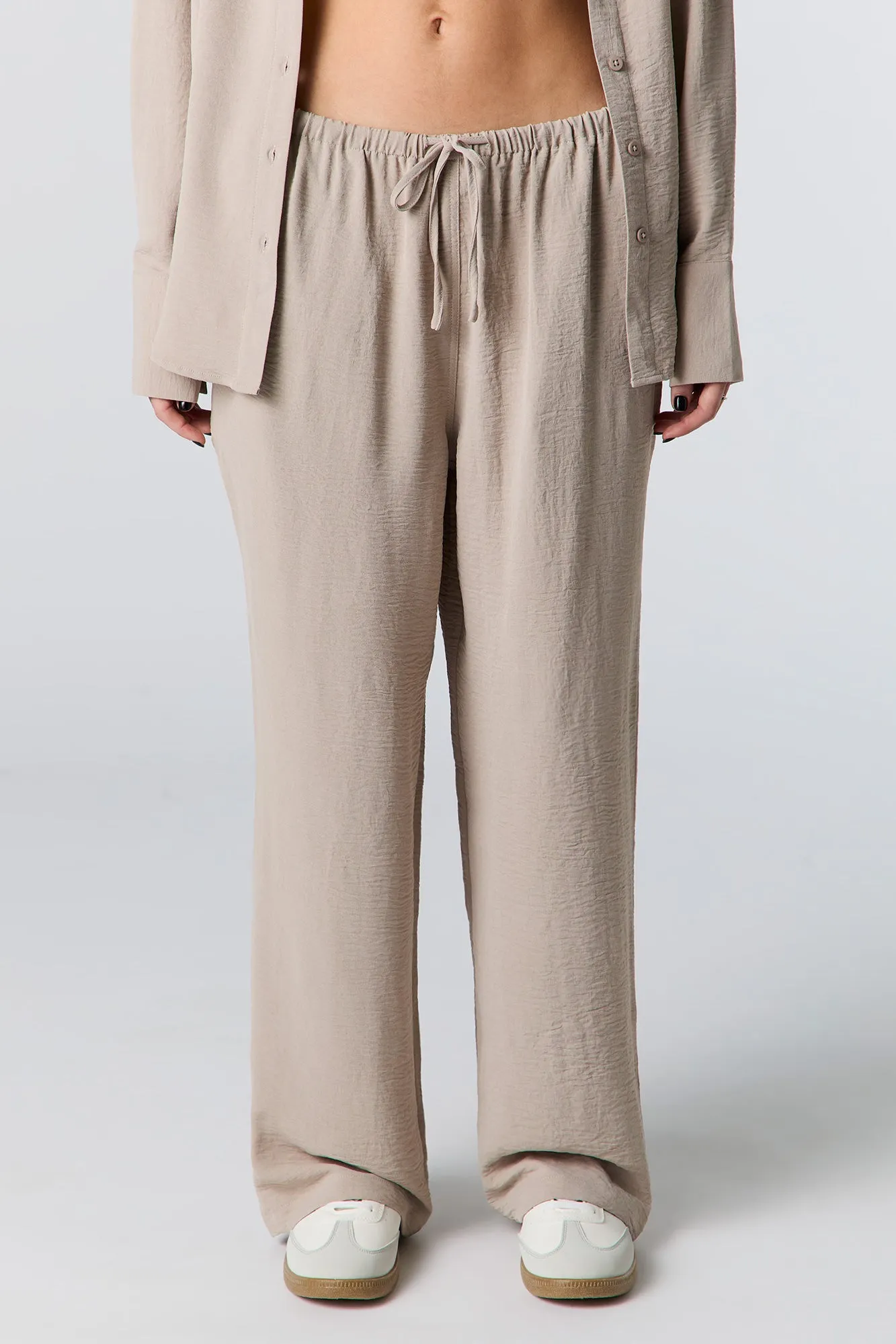 Flowy Drawstring Pant sold by Charlotte Russe product image thumbnail 2