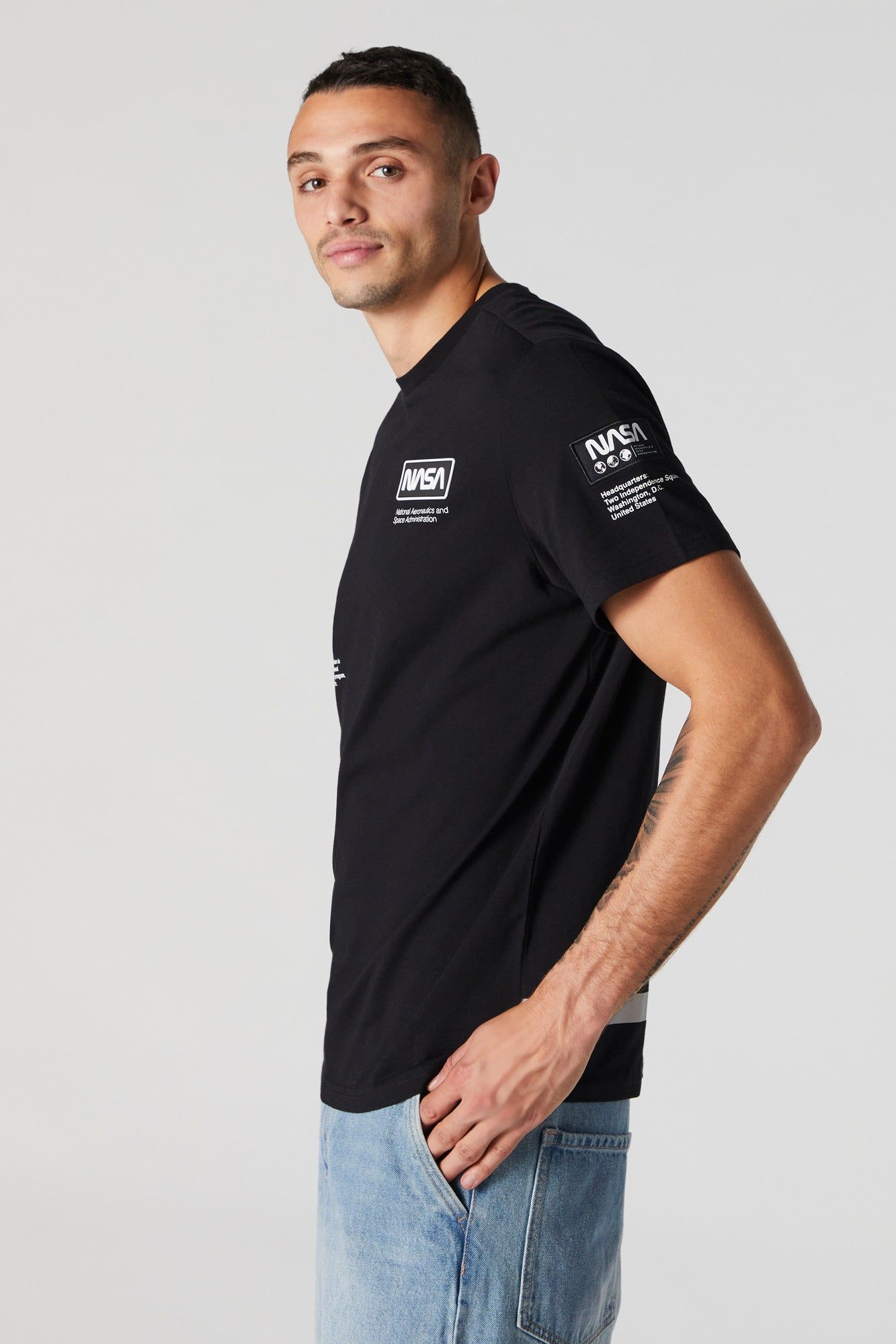 NASA Crew Print Patch T-Shirt sold by Charlotte Russe product image thumbnail 2