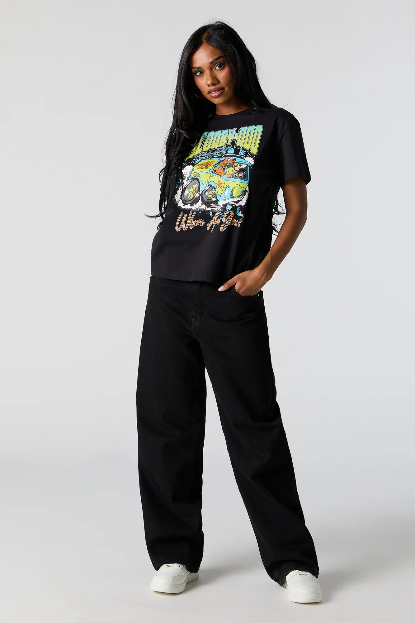 Scooby Doo Graphic Boyfriend T-Shirt sold by Charlotte Russe product image thumbnail 3