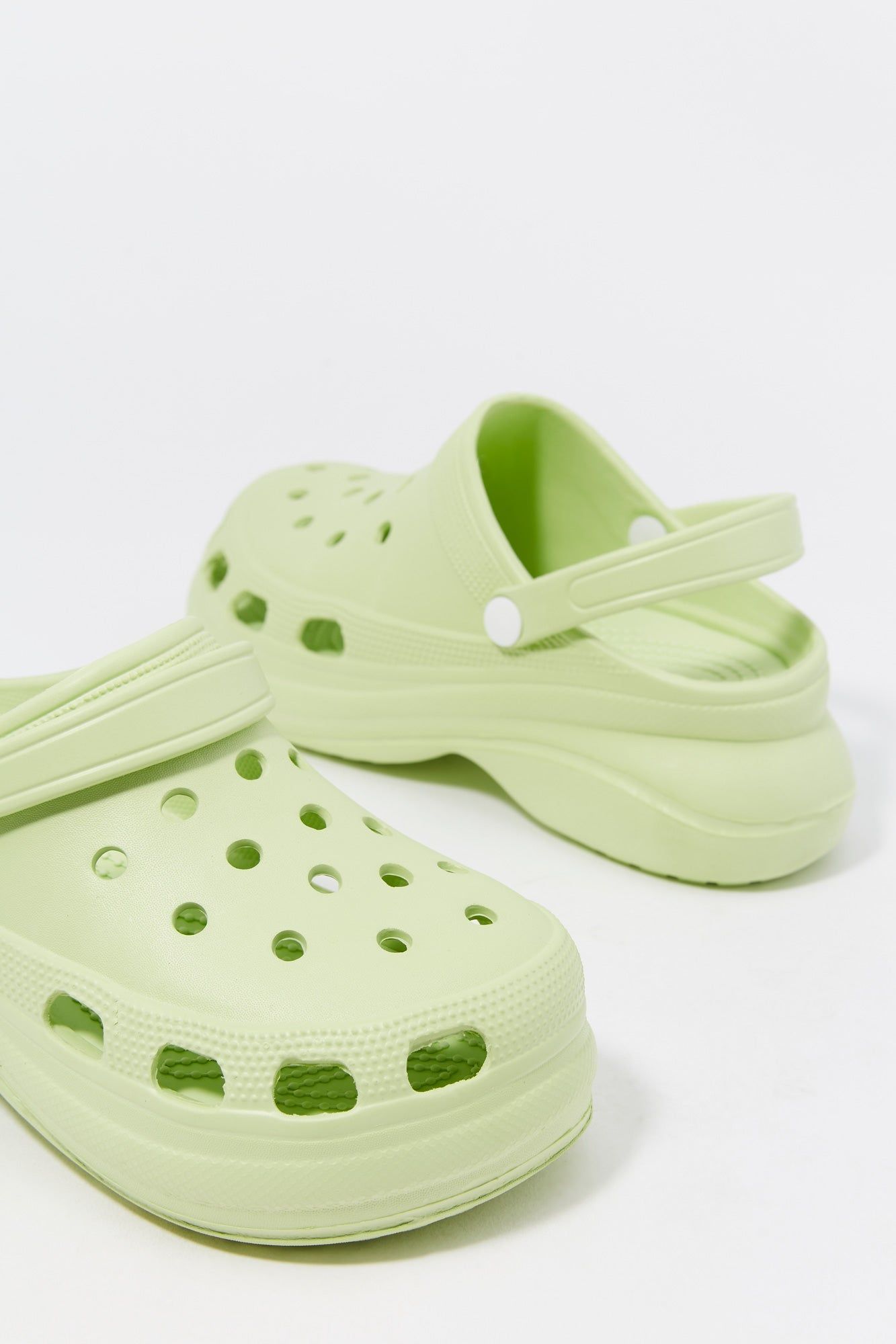 Green Platform Rubber Clog sold by Charlotte Russe product image thumbnail 5