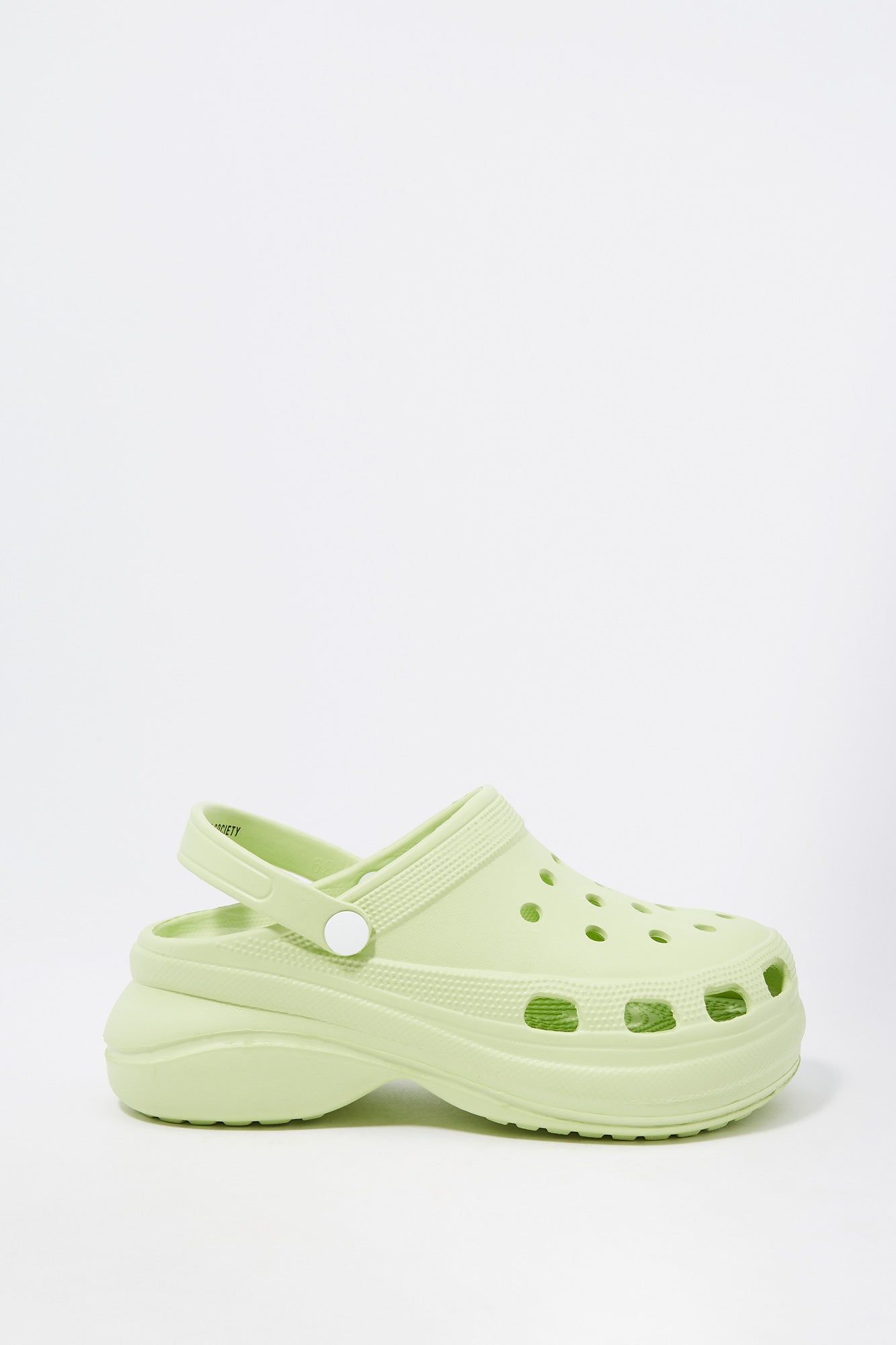 Green Platform Rubber Clog sold by Charlotte Russe product image thumbnail 2