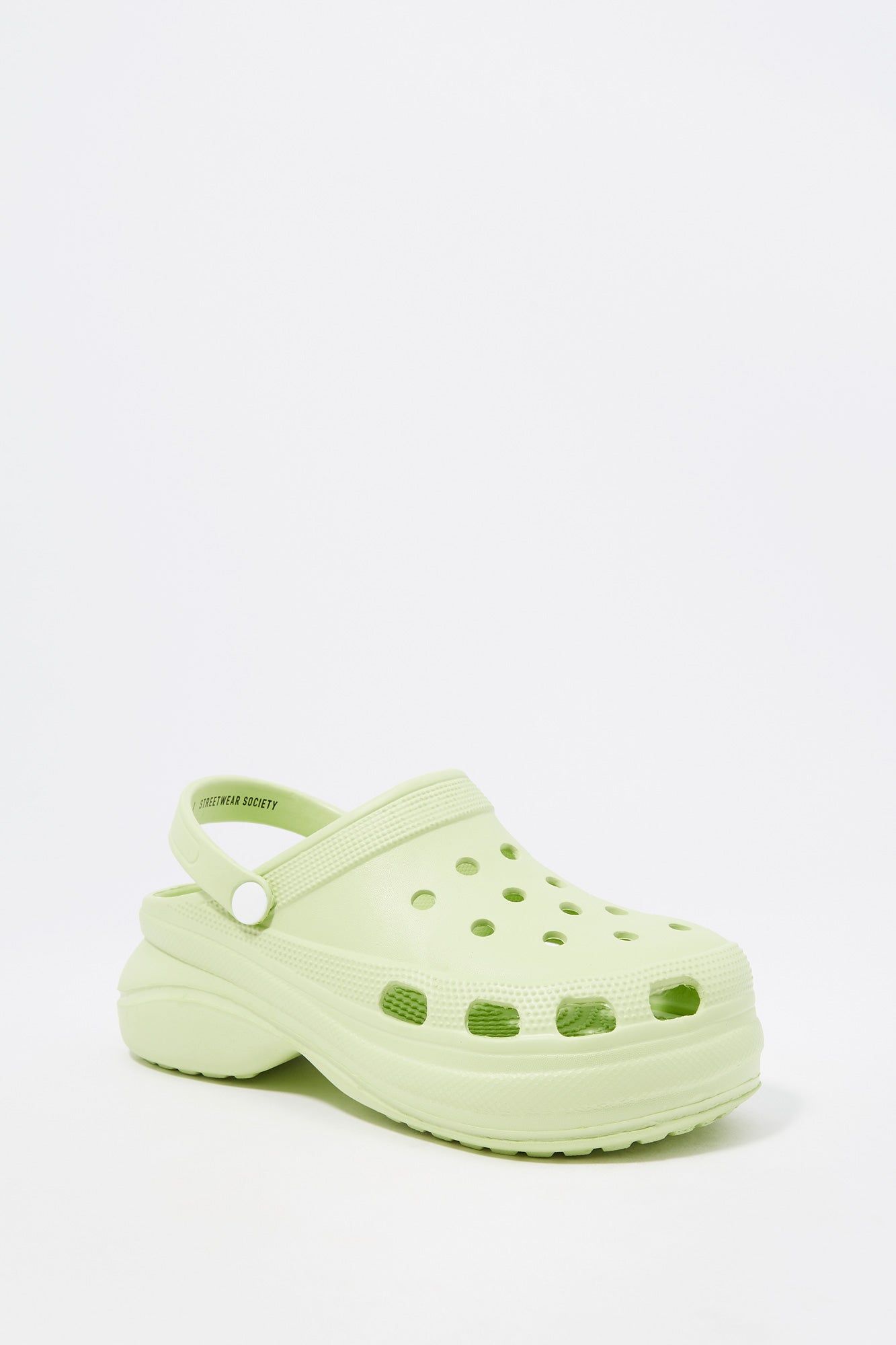 Green Platform Rubber Clog sold by Charlotte Russe product image thumbnail 3