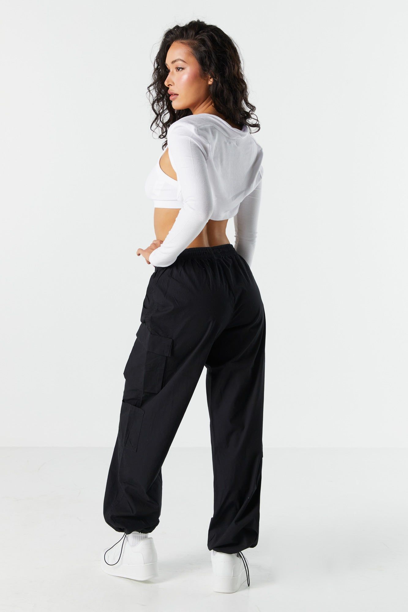 Bungee Cargo Parachute Pant sold by Charlotte Russe product image thumbnail 4