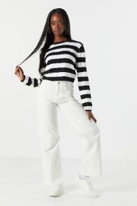 Wide Striped Skimmer Sweater sold by Charlotte Russe