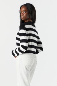 Wide Striped Skimmer Sweater sold by Charlotte Russe