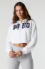 Destination Embroidered Zip-Up Cropped Hoodie sold by Charlotte Russe