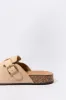Buckled Cork Slide sold by Charlotte Russe