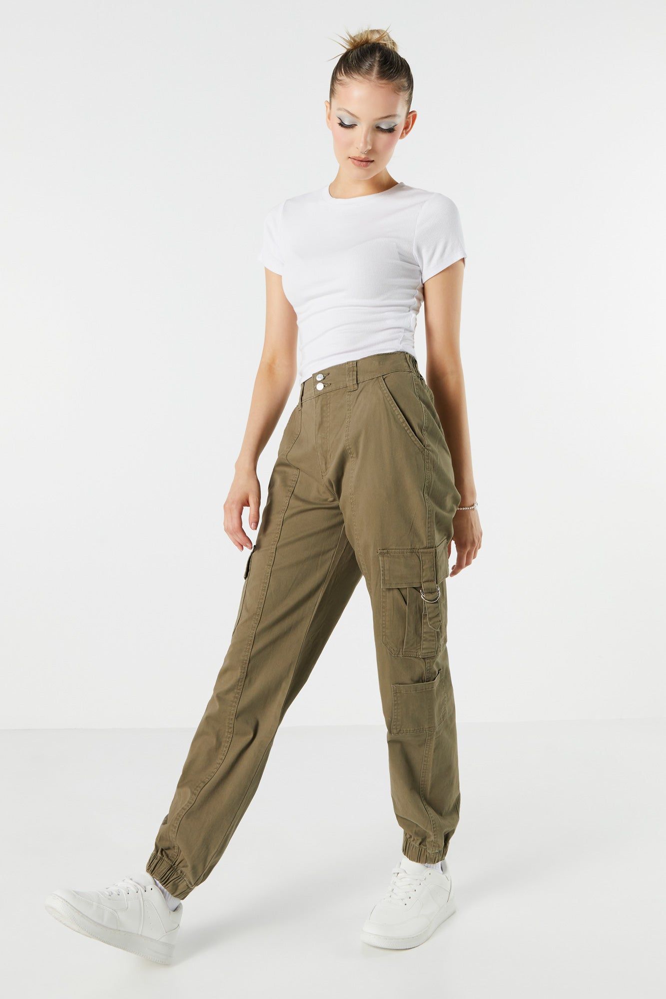 Twill Cargo Pant sold by Charlotte Russe product image thumbnail 10