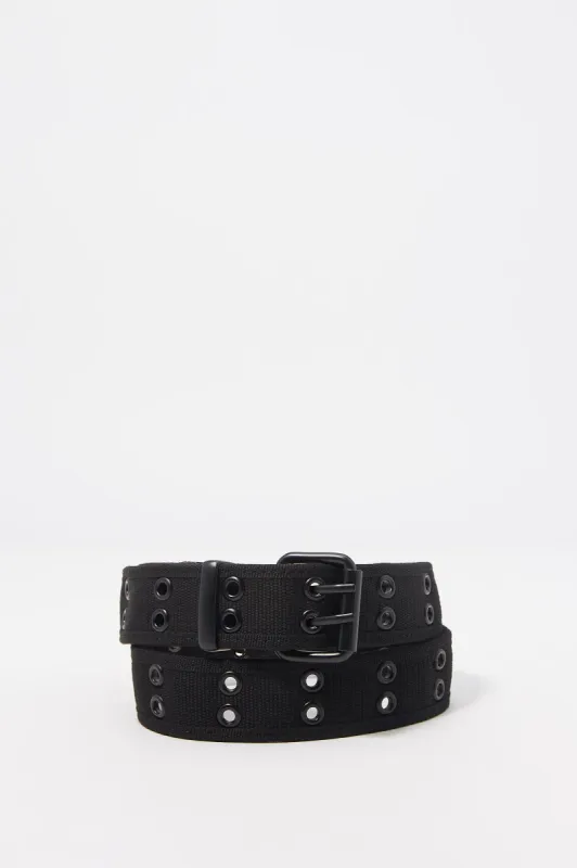 Double Grommet Canvas Buckle Belt sold by Charlotte Russe