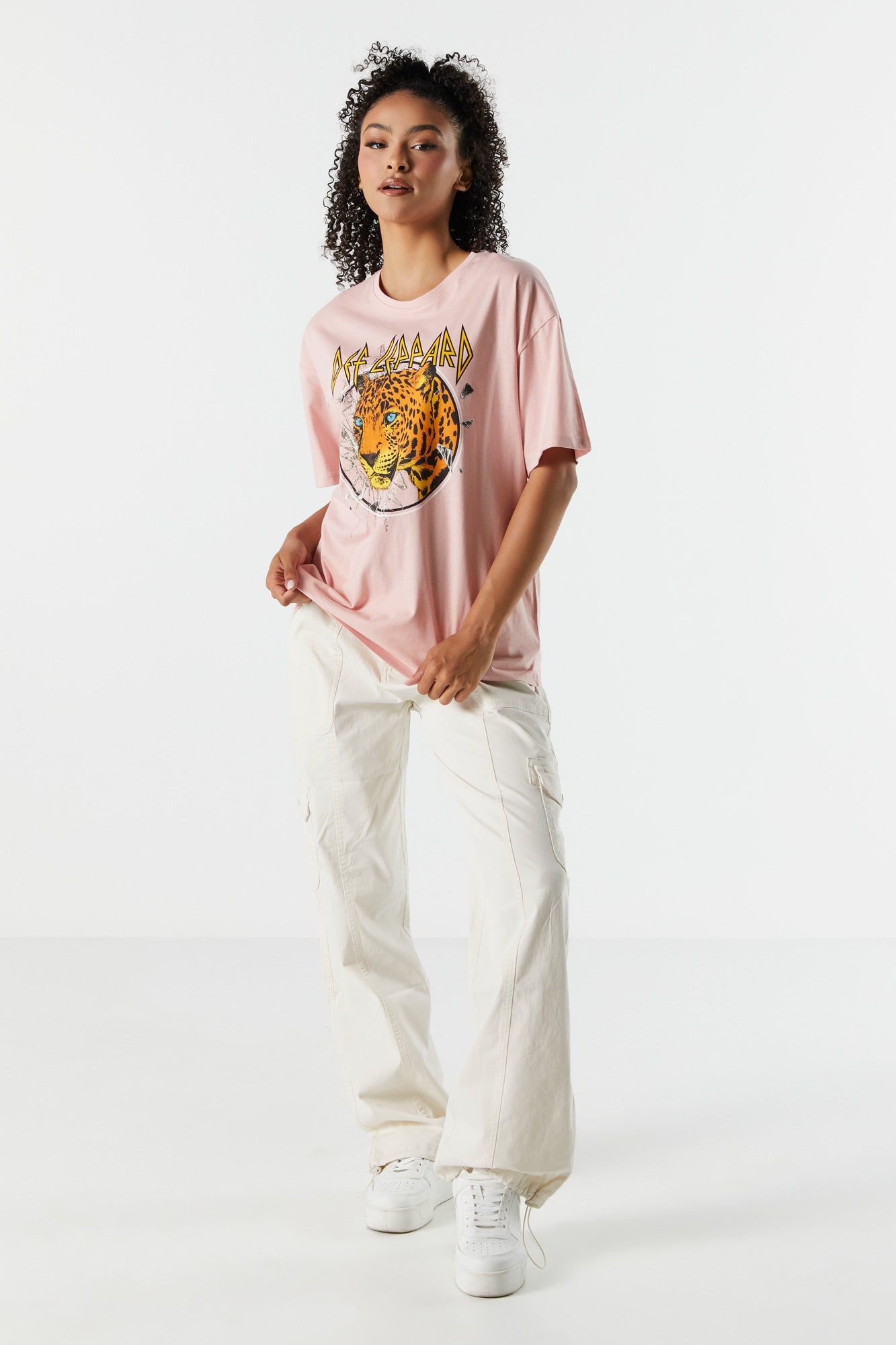 Def Leppard Graphic Boyfriend T-Shirt sold by Charlotte Russe product image thumbnail 3