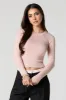 Ribbed Crewneck Sweater sold by Charlotte Russe