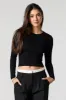 Ribbed Crewneck Sweater sold by Charlotte Russe