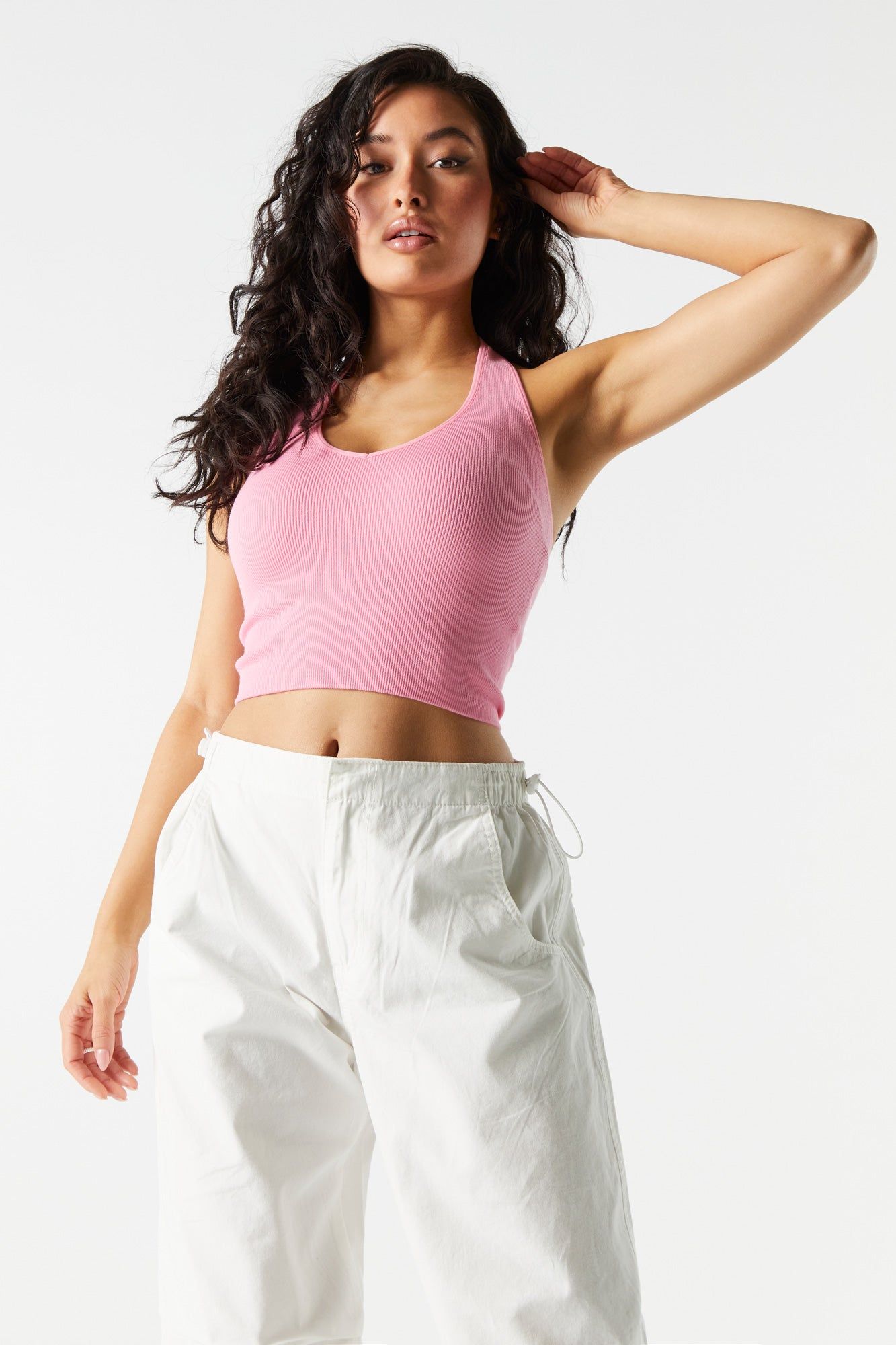 Ribbed Seamless Halter Crop Top sold by Charlotte Russe product image thumbnail 13
