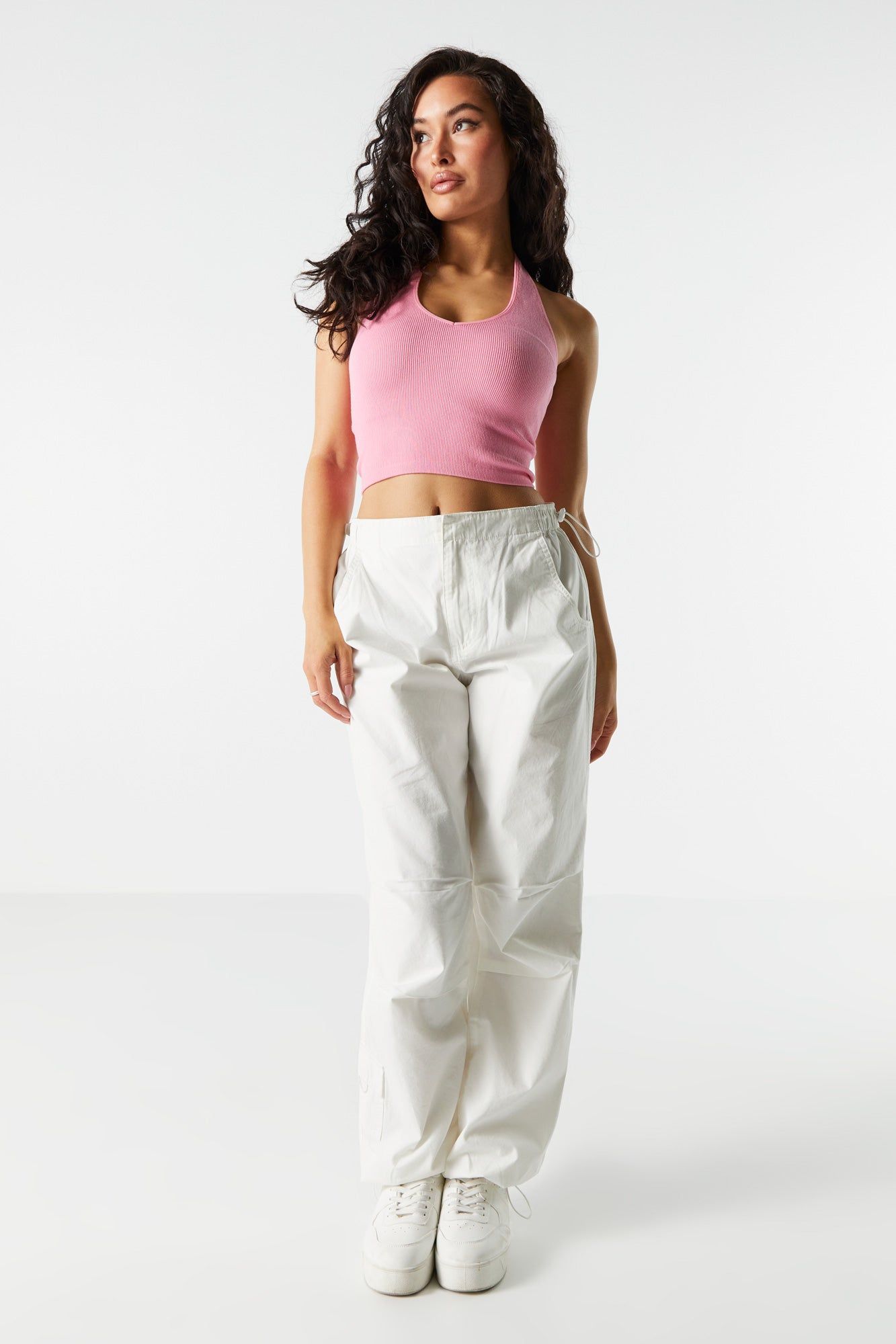 Ribbed Seamless Halter Crop Top sold by Charlotte Russe product image thumbnail 15