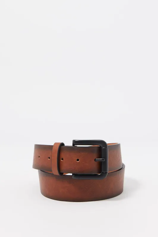 Basic Brown Faux-Leather Buckle Belt sold by Charlotte Russe