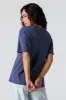 Inhale Courage Graphic Washed Boyfriend T-Shirt sold by Charlotte Russe