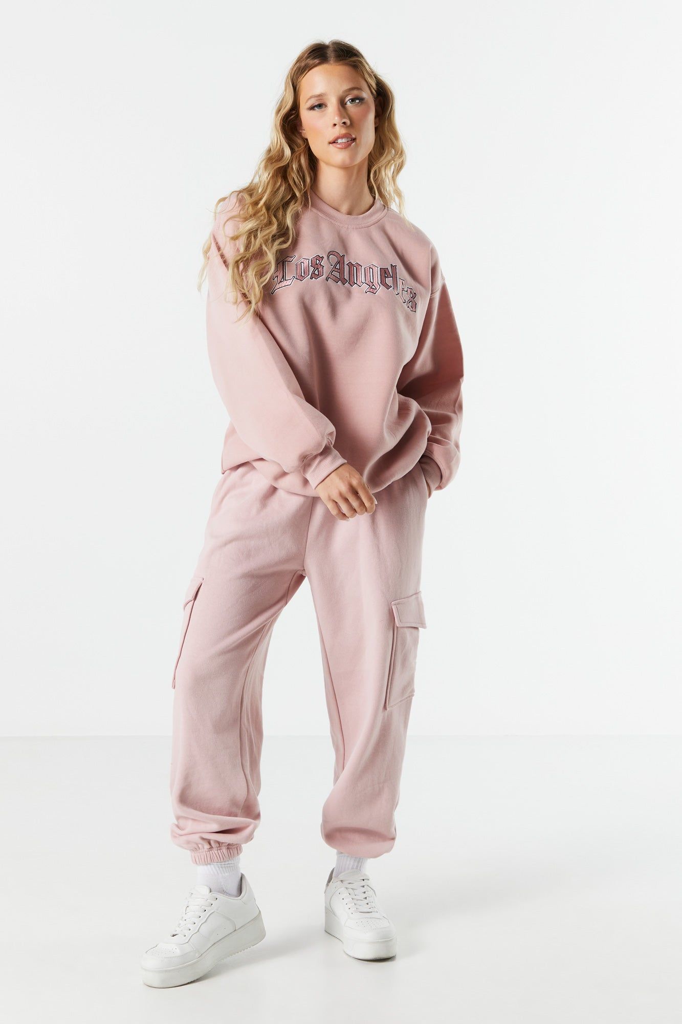 Los Angeles Embroidered Crewneck Sweatshirt sold by Charlotte Russe product image thumbnail 3