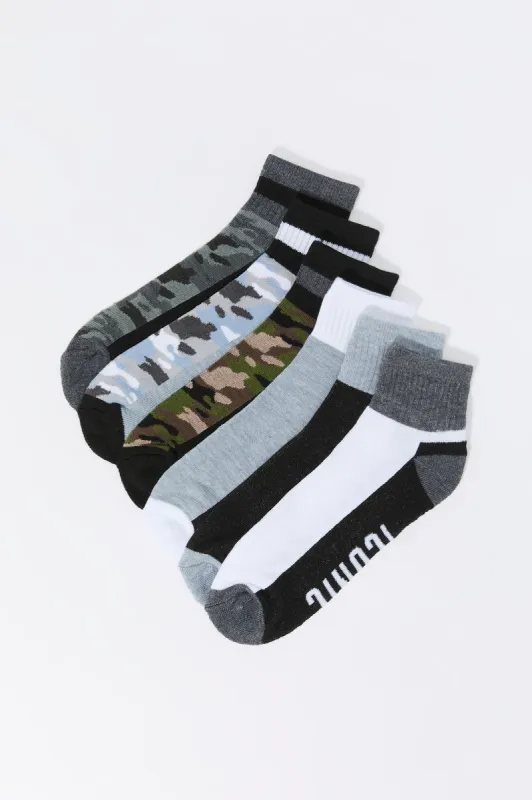 Assorted Athletic Camo Socks (6 Pack) sold by Charlotte Russe