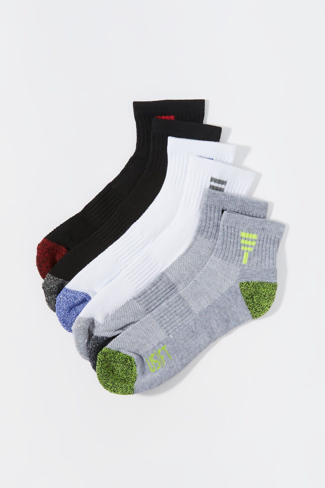 Coloured Ankle Socks (6 Pack) sold by Charlotte Russe
