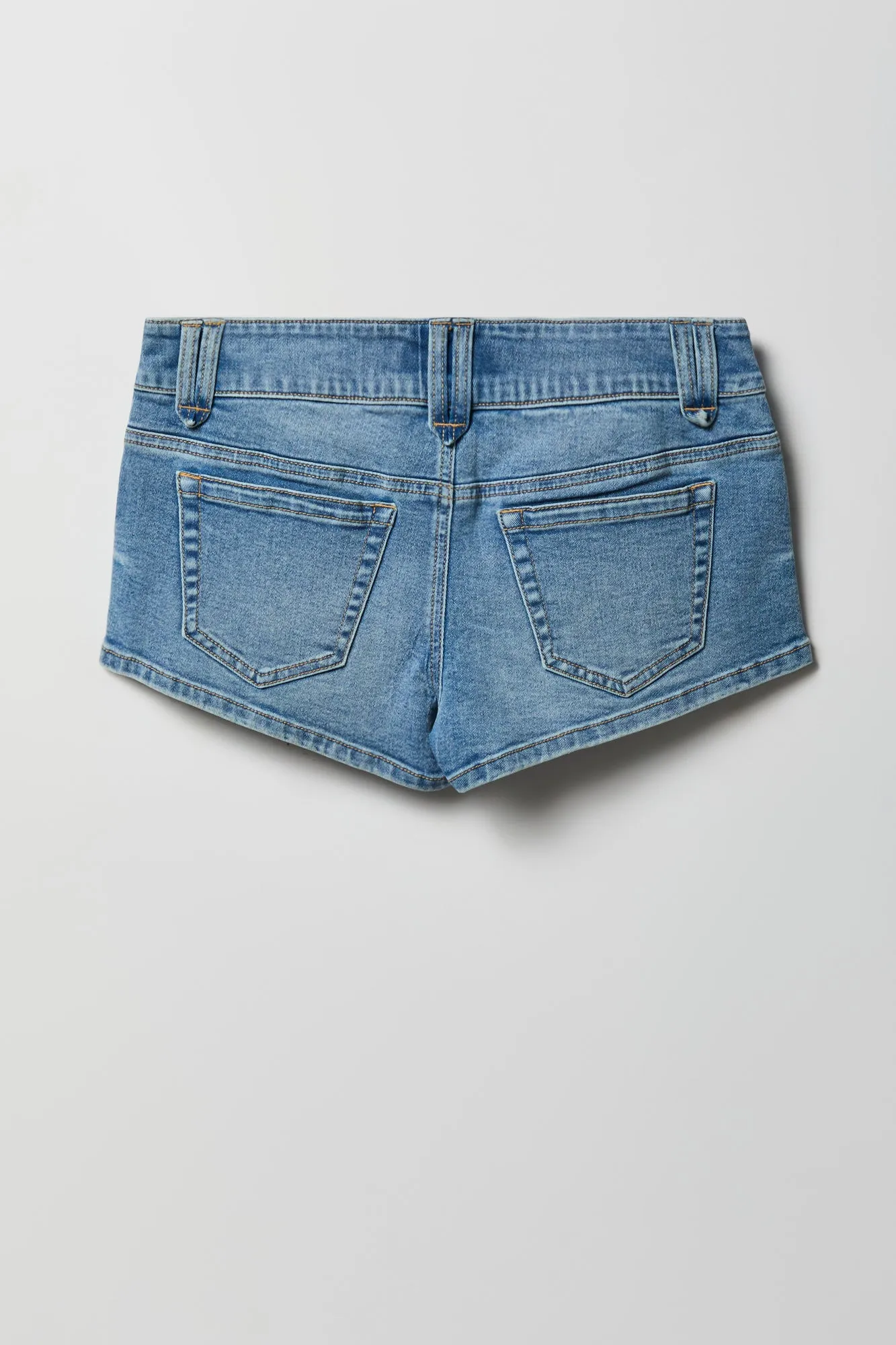 Stretch Low Rise Micro Denim Short sold by Charlotte Russe product image thumbnail 4