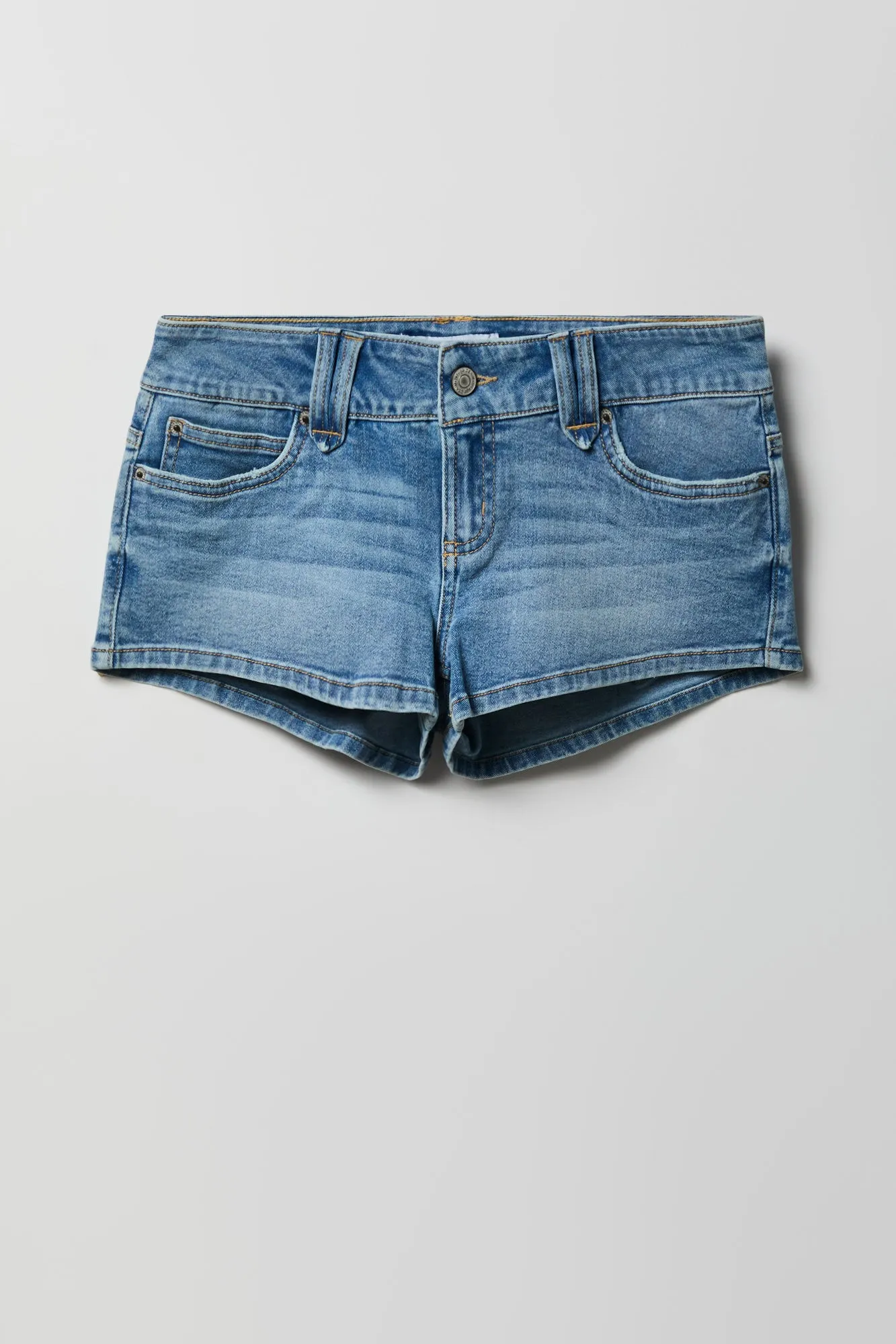 Stretch Low Rise Micro Denim Short sold by Charlotte Russe product image thumbnail 3